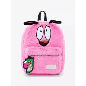 Cartoon Network Courage The Cowardly Dog Fuzzy Mini Backpack